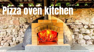 Brick Pizza oven Outdoor Kitchen Build Timelapse. DIY