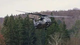 CH-53GE 84+44 take-off during exercise