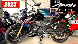 2023 TVS Apache RTR 200 4V Detail Review ✅⛽E20 |OBD 2|New Updates 🔥On Road Price