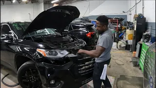 2020 CHEVY TRAVERSE how to take the front bumper off