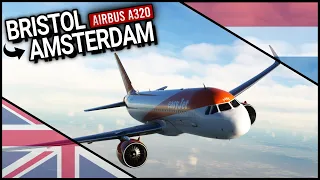 MSFS | Bristol - Amsterdam - Jersey | Full Flight | FlyByWire A32X | PACX