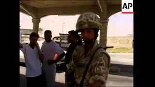 British troop patrol Basra after roadside bomb kills one