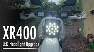 Honda XR400 Headlight Upgrade Super Bright LED with Voltage Regulator