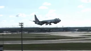 Spectacular landing at Frankfurt Airport