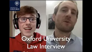 Oxford University Law Interview!!