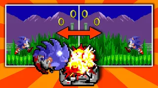 Sonic, but Monitors Make Everything Backwards! - Sonic Rom Hack