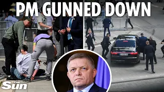Pro-Russia Slovakian leader Robert Fico SHOT and ‘fighting for life’ after assassination attempt