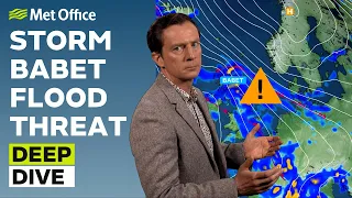 Deep Dive 17/10/2023 – When and where will storm Babet hit - Met Office Weather Forecast