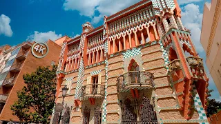 4K Caminar por calles de Gràcia en Barcelona.( Walk through the streets of Gràcia in Barcelona.)