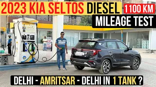 2023 Kia Seltos Facelift Diesel Mileage Test | Delhi-Amritsar-Delhi in 1 Tank?