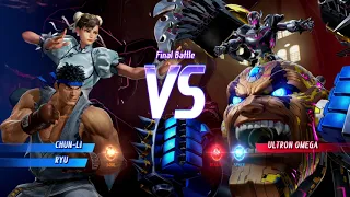 MARVEL VS  CAPCOM: INFINITE Arcade Mode Team STREET FIGHTER Chun Li and Ryu