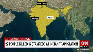 [WATCH] Atleast 22 confirmed dead and 35 injured in India mumbai train station stampede.