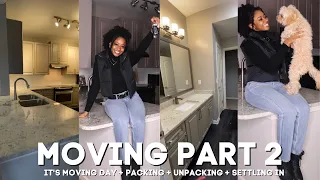 Atlanta Moving Vlog Part 2 - Moving Day, Packing + Unpacking | Janai Imani