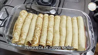 PANQUECA DE CARNE MOÍDA SIMPLES | Mia Dicas