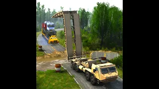 Amazing Bridge Technology part II #automobile #spintires #gaming