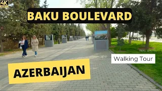 [4K] BAKU BOULEVARD | WALKING TOUR ON A COLD MORNING | Exploring the Best of #Baku #azerbaijan