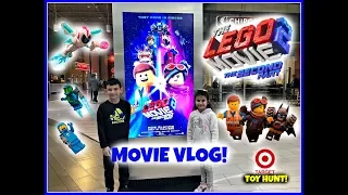 THE LEGO MOVIE 2 Movie Vlog! Target & Barnes and Noble Toy Hunt! Opening Toys inside the theater!!
