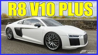 Forza Horizon 4 - 2016 AUDI R8 V10 PLUS with Steering Wheel + Paddle Shifter gameplay