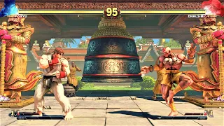 Ryu vs Classic Dhalsim (Hardest AI) - Street Fighter V