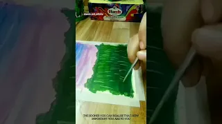 Nature painting | Acrylic painting for beginners | #shorts | aesthetic flowers  acrylic painting