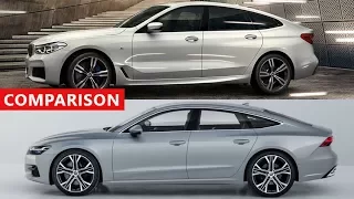 2018 Audi A7 Sportback vs 2018 BMW 6 Series Gran Turismo Comparison - Luxury Sport Sedans