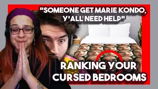 Bartender Reacts - Ranking your CURSED Bedrooms by jschlattLIVE