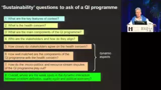 Amsterdam 2011 Presentation - Sustainability: evidence and unanswered questions - Trisha Greenhalgh