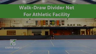 Walk-Draw Divider Net For Athletic Facility