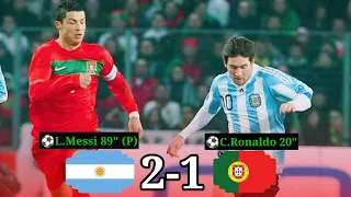 Argentina vs Portugal 2-1 | Messi vs Ronaldo | Extended highlights and Goals HD 2011