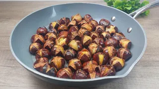 New way of eating chestnuts! few people know this trick to cook chestnuts/without oven