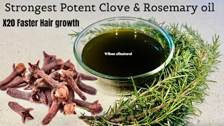 The ONLY STRONGEST Potent Clove & Rosemary oil you will ever use for X20 hair growth
