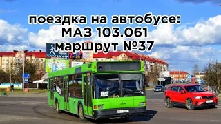 Поездка на автобусе: МАЗ 103.061 Маршрут №37 //АА 1958-1// (315)