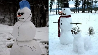 Most Funny And Creative Snowman Ideas Around The World ❄ [Mr Ranbea]