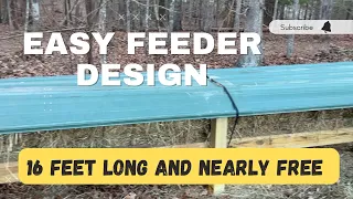 Build this Huge Hay Feeder for you goats and sheep for FREE … or super cheap 😉