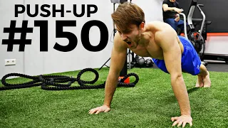 guy does 150 push ups in a row