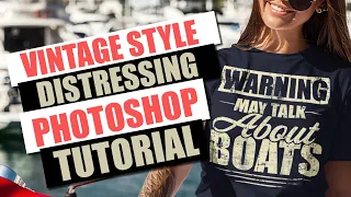 Vintage T-Shirt Distressing Photoshop Tutorial with 5 FREE TEXTURE FILES FOR YOU!