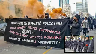 Montréal | 24th Annual March Against Police Brutality (COBP) - Protesters x Police Riot Squad