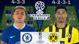 CHELSEA VS DORTMUND POTENTIAL STARTING LINEUP| UEFA CHAMPIONS LEAGUE| ROUND OF 16 | 2ND LEG