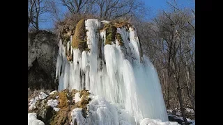 Водоспад "Дівочі Сльози" взимку (Тлумацький р-н, с. Ісаків), 04/03/18