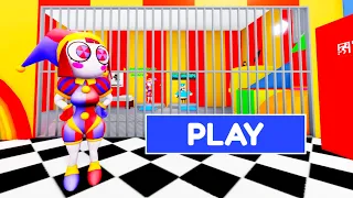 POMNI BARRY'S PRISON RUN OBBY ROBLOX - Amazing Digital Circus  - Roblox