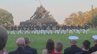 Marine Corps Silent Drill Team | Sunset Parade 2021 | Iwo Jima Memorial