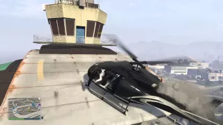 Удачное приземление на здание GTA5