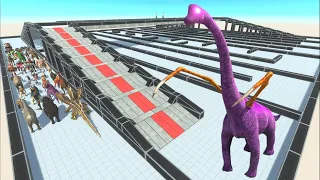 ESCAPE FROM ALIEN BRACHIOSAURUS #4 - Animal Revolt Battle Simulator