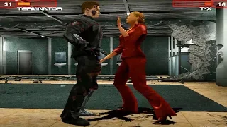 Terminator T-850 Vs T-X All Boss Fight Scenes - Terminator 3 Rise Of The Machines Game