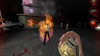 Killing Zombies with modded guns in Postal 2