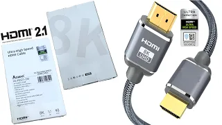 HDMI 2.1 (كيبل - سلك - واير) اصلي بسعر ممتاز |تجربة كيبل HDMI 2.1 موديل أسوار ASWAR مع تجربة على PS5