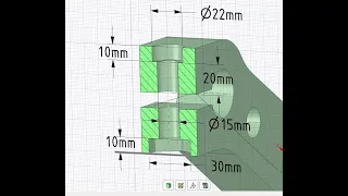 DesignSpark Mechanical. 3. Отверстия для болта и гайки. Многоугольник.