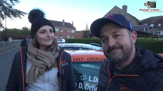 Dany Defiennes et Léonie Dufour à l'arrivée du Rallye de la Lys 2024
