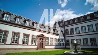 Stock Footage TIME LAPSE of HANAU, Germany - "Schloss Philippsruhe" Side Wing (4K UHD)
