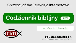 Codziennik biblijny, Słowo na dzień 23 listopada 2020 r.